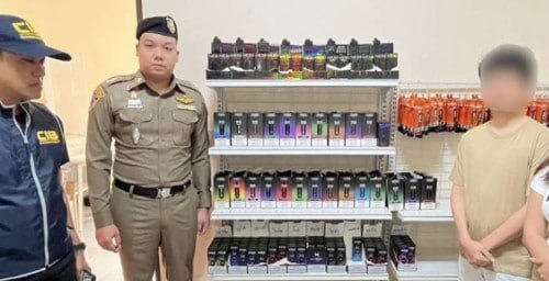 泰国线上电子烟店“INFINITY”被端!情侣囤货1200件落网
