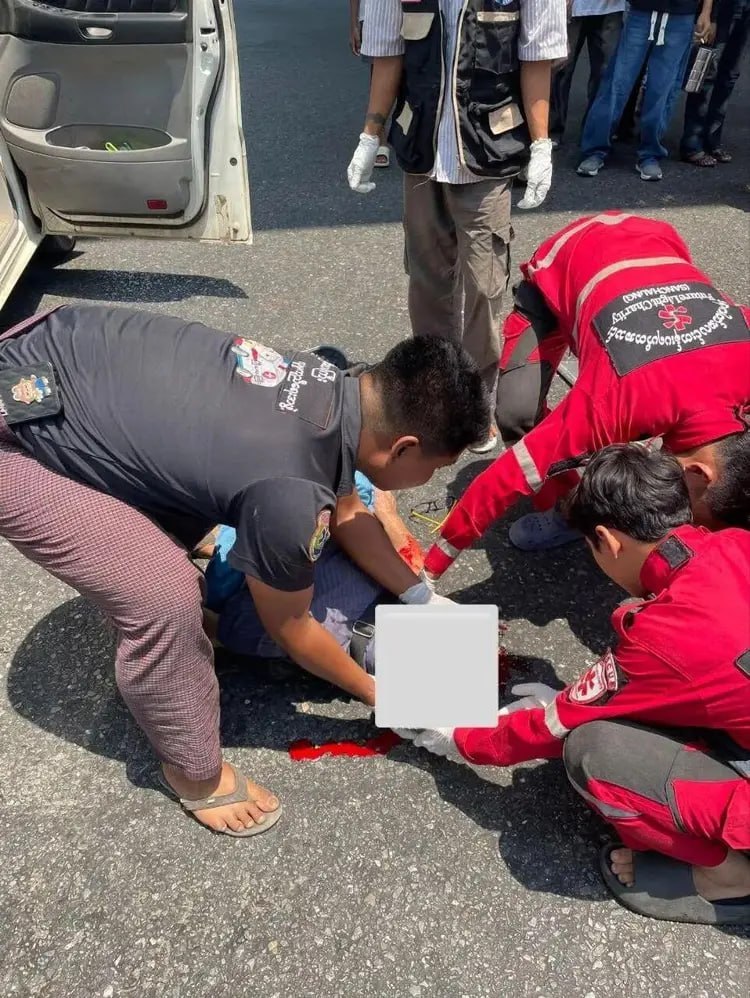 缅甸新闻 仰光咩尼贡立交桥有人坠落身亡