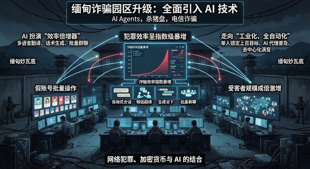 缅甸诈骗园区升级:全面引入 AI 技术,犯罪效率呈指数级暴增