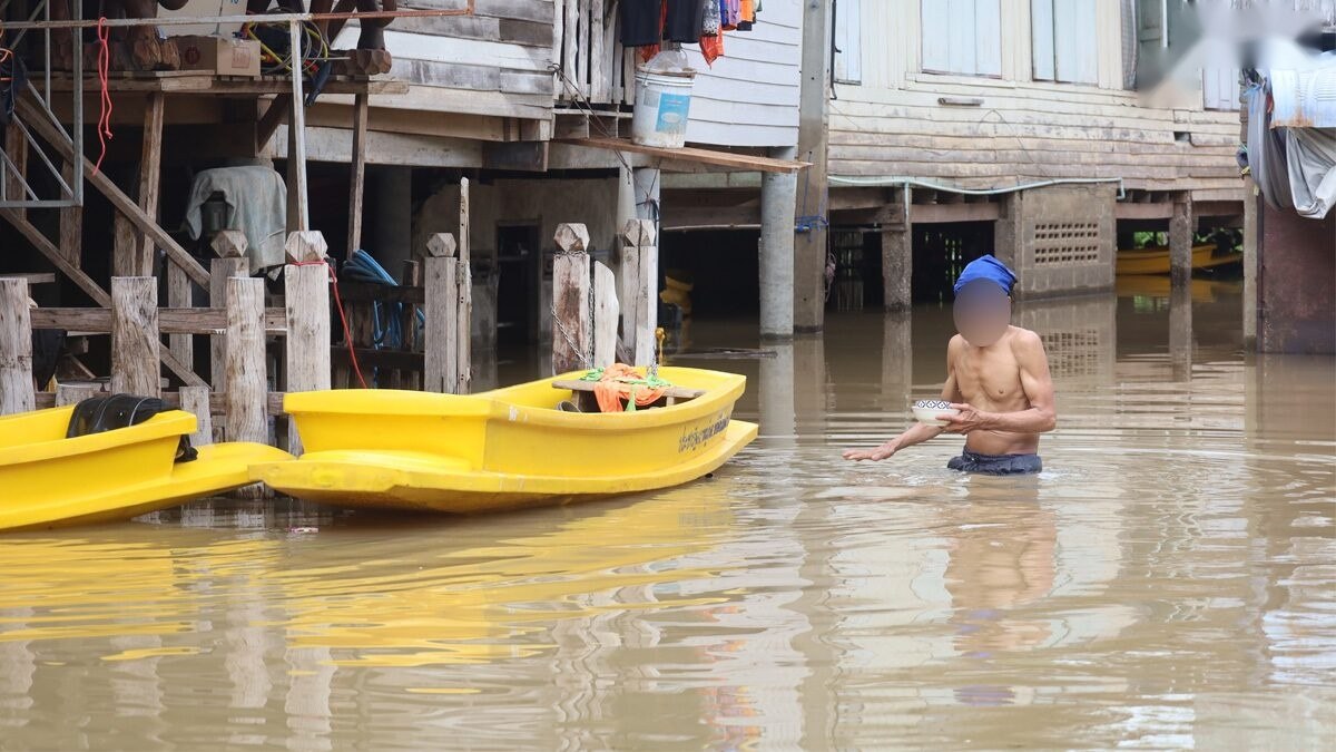 大城府洪灾 防洪准备不足 湄南河水位