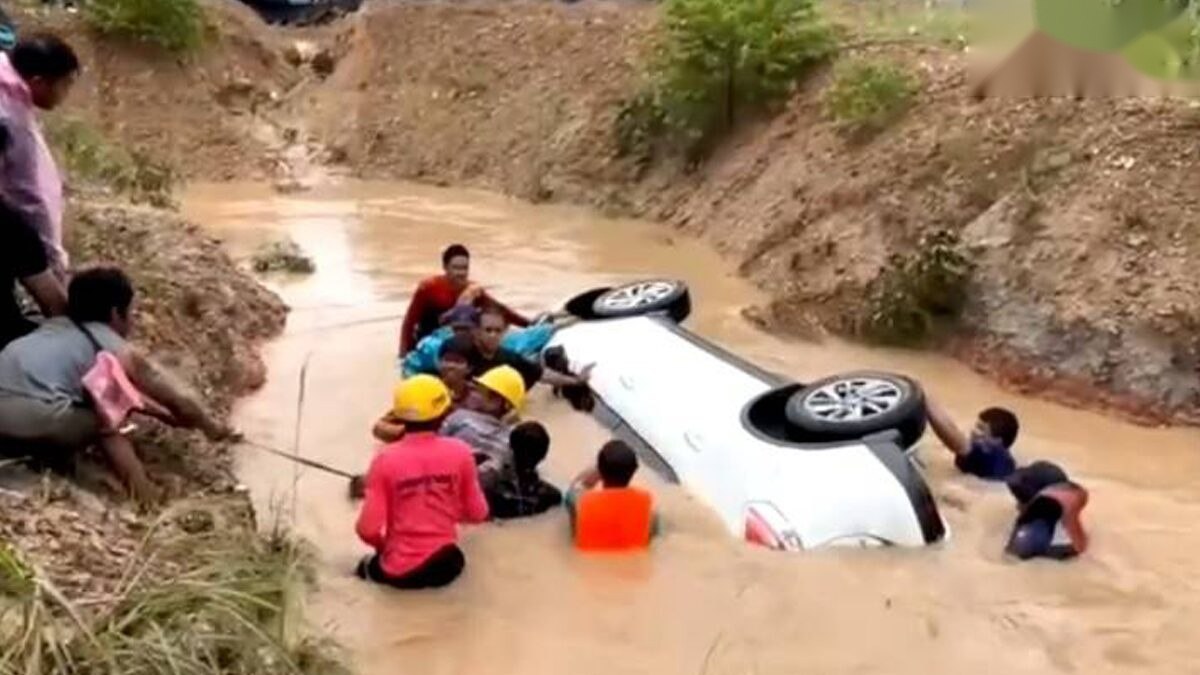 泰国新闻 山洪灾害 中国商人失踪