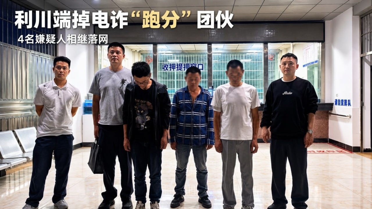 国内新闻 利川警银联动查处电诈“跑分”团伙,4名嫌疑人落网