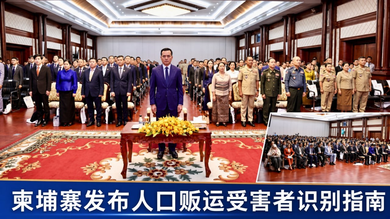 柬埔寨新闻 柬埔寨发布人口贩运受害者识别指南,明确区分受害者与犯罪人员
