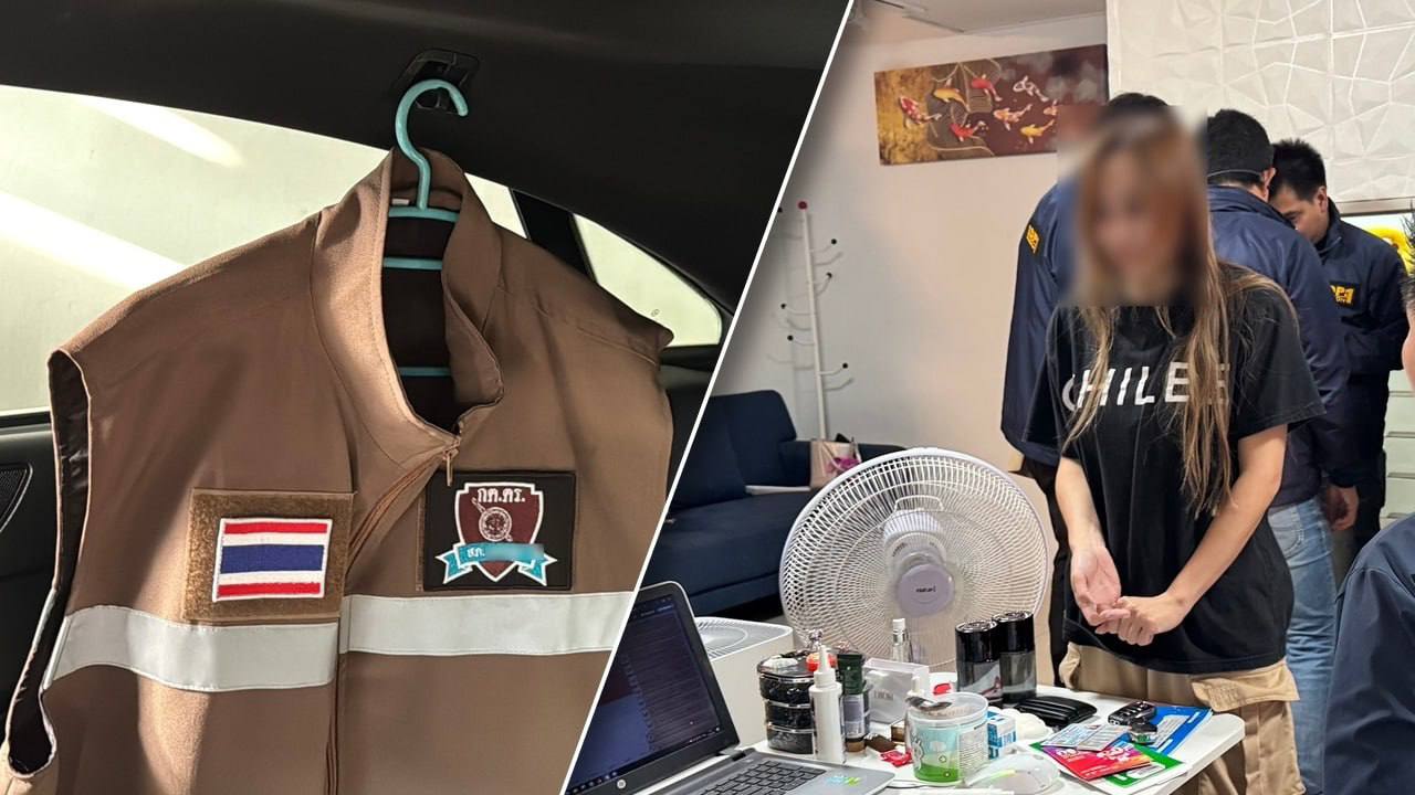 泰国警方清晨突袭!春武里在线赌博窝点被端,11人被捕