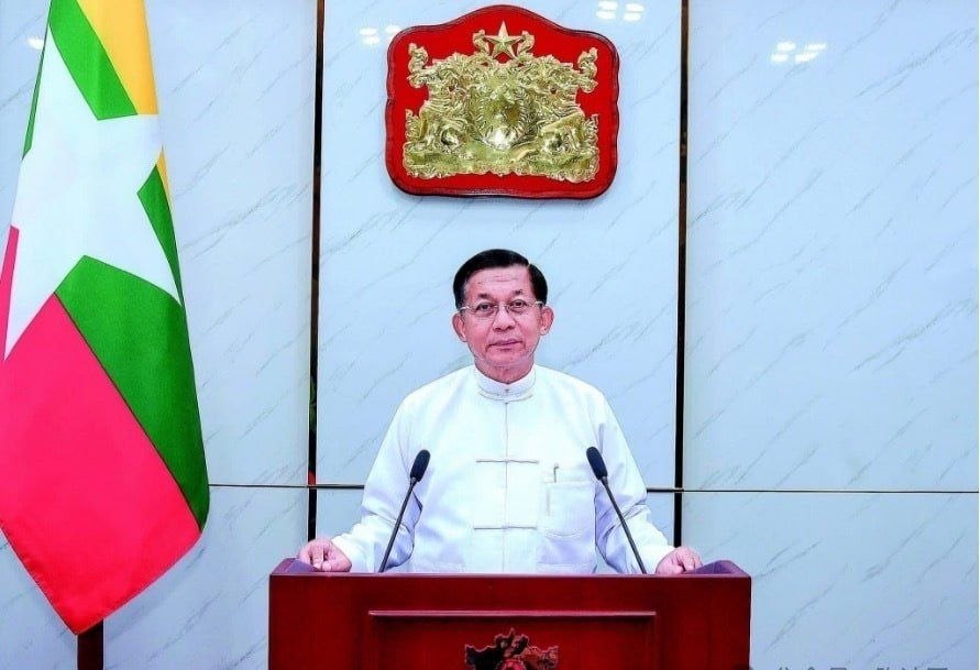 敏昂莱宣誓就任缅甸总统 新政府同步就职