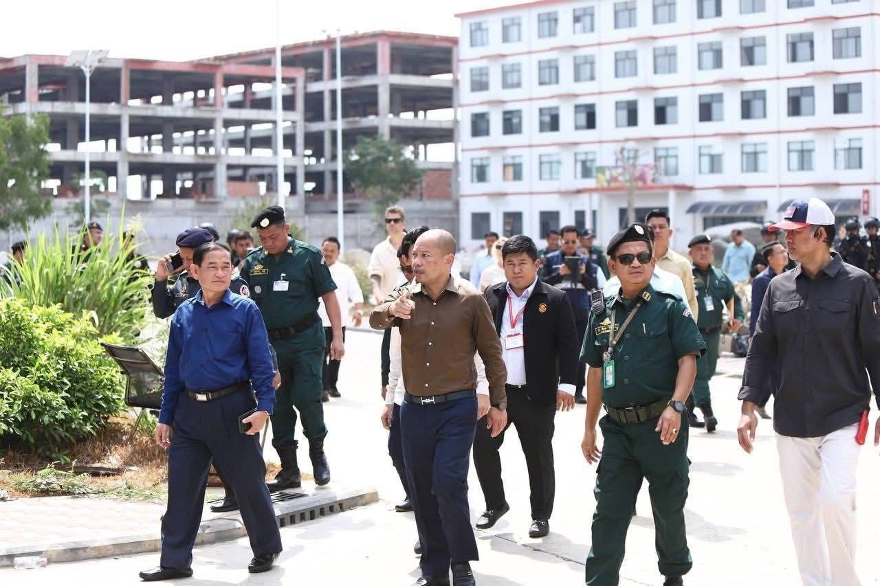 柬埔寨柴桢省开放诈骗窝点现场 17名国际记者实地采访