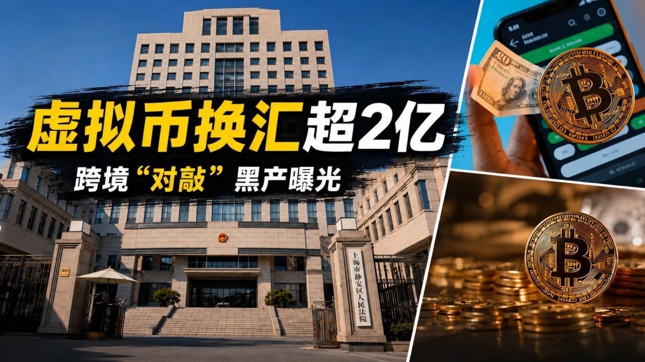 国内资讯:虚拟币“对敲”非法换汇超2亿,上海一团伙被判刑