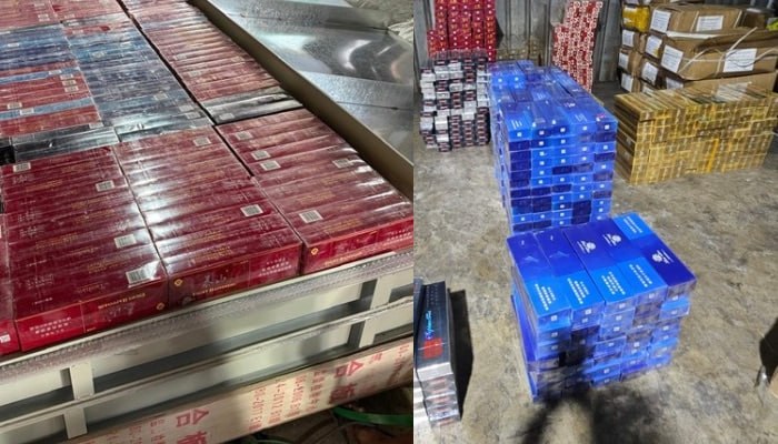 🇱🇰斯里兰卡海关查获藏匿于金属门内的20多万支中国香烟