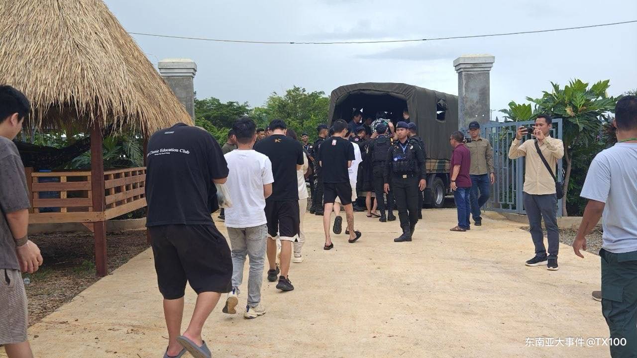 拜林警方突击清查两处涉诈度假村