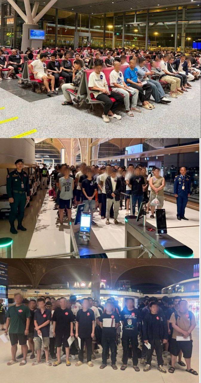 柬埔寨2天再遣返1121名外国人