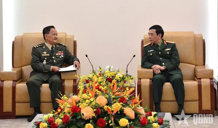 越南与柬埔寨承诺加强防务合作