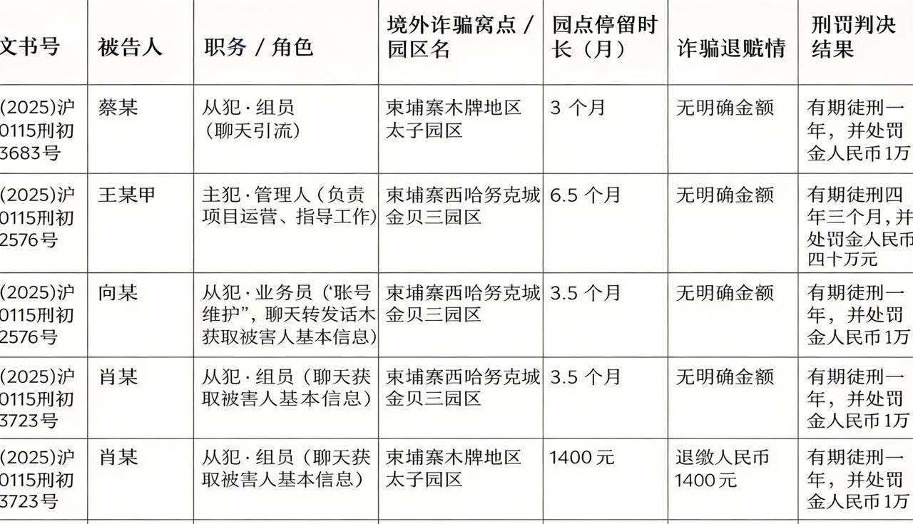 柬埔寨遣返回国判刑案例参考