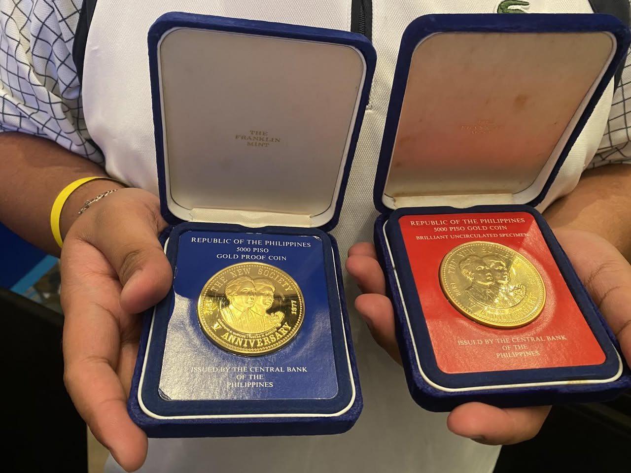菲律宾罕见5000比索金币拍卖亮相!马科斯纪念金币成最大焦点