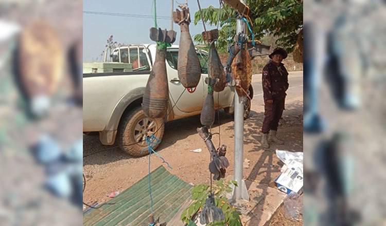 柬埔寨排雷行动中心主任呼吁公众勿触碰或悬挂家中外未爆炸弹药