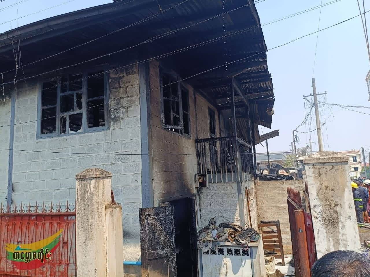 🇲🇲 #东枝一民宅因煤气罐爆炸起火致一人轻伤