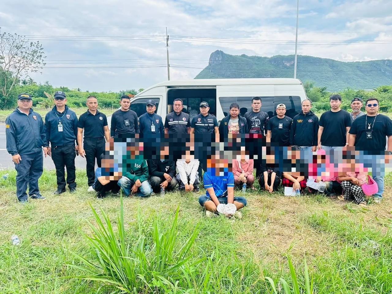 北碧府查获非法入境案 10名缅甸公民及泰国向导被捕