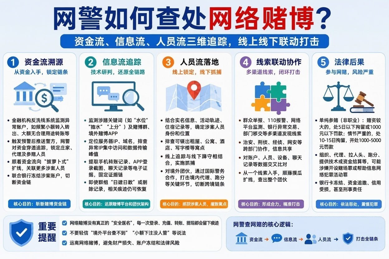 行业相关:网络赌博到底怎么被查?网警通常先从资金流水下手