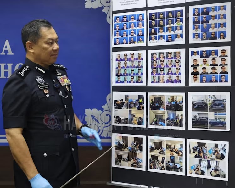 马来西亚资讯:柔佛警方破获森林城网络诈骗案 逮捕335名嫌疑人多数为外国公民