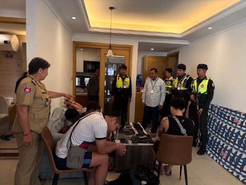 金边上半年抓获2389名涉诈人员