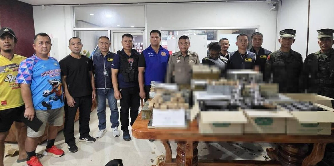 🇹🇭 泰国警方查获跨国走私军火案 来自柬埔寨