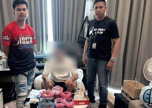 泰国警方突袭豪华度假村派对,逮捕12人,查获价值近2500万泰铢毒品与电子烟