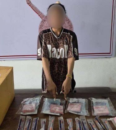 普吉警方联合卫生部门突查出租屋 抓获非法销售减肥笔女子